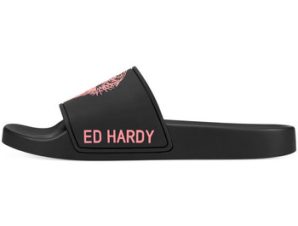 Sneakers Ed Hardy Sexy beast sliders black-fluo red